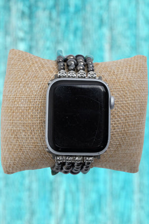 TIPI Cue the Roll Turquoise and Silver Pearl Beaded Band for Smart Watch, 38mm - 41mm - Wholesale Accessory Market
