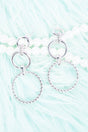 TIPI Abbigail Silvertone Hoop Earrings - Wholesale Accessory Market