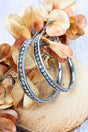 West Shore Jimena Iridescent Crystal Silvertone Earrings - Wholesale Accessory Market