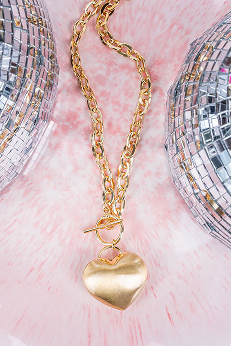 West Shore Kind - Hearted Goldtone Necklace - Wholesale Accessory Market