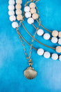 West Shore Hilo Seashell Goldtone Necklace - Wholesale Accessory Market