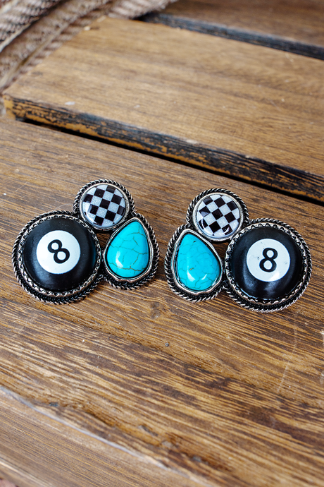 TIPI Desert Cues Silvertone Earrings