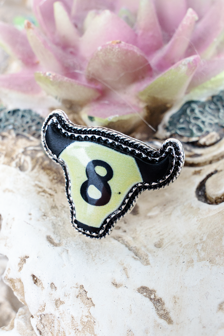 TIPI Wild Shot Silvertone Ring
