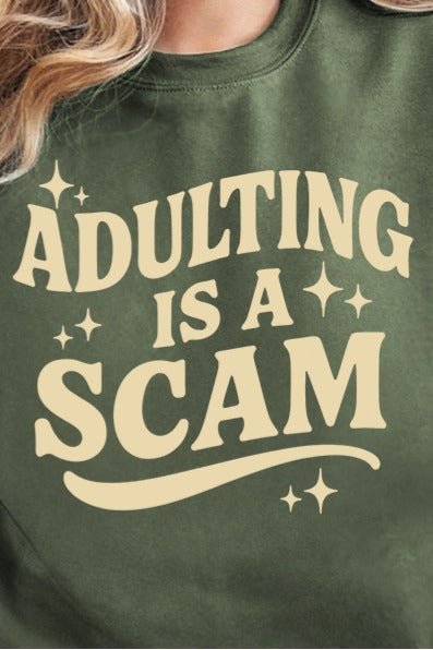 Adulting Is A Scam Ready To Press DTF Transfer - Wholesale Accessory Market