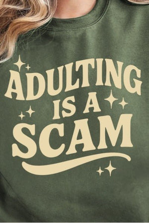 Adulting Is A Scam Ready To Press DTF Transfer - Wholesale Accessory Market