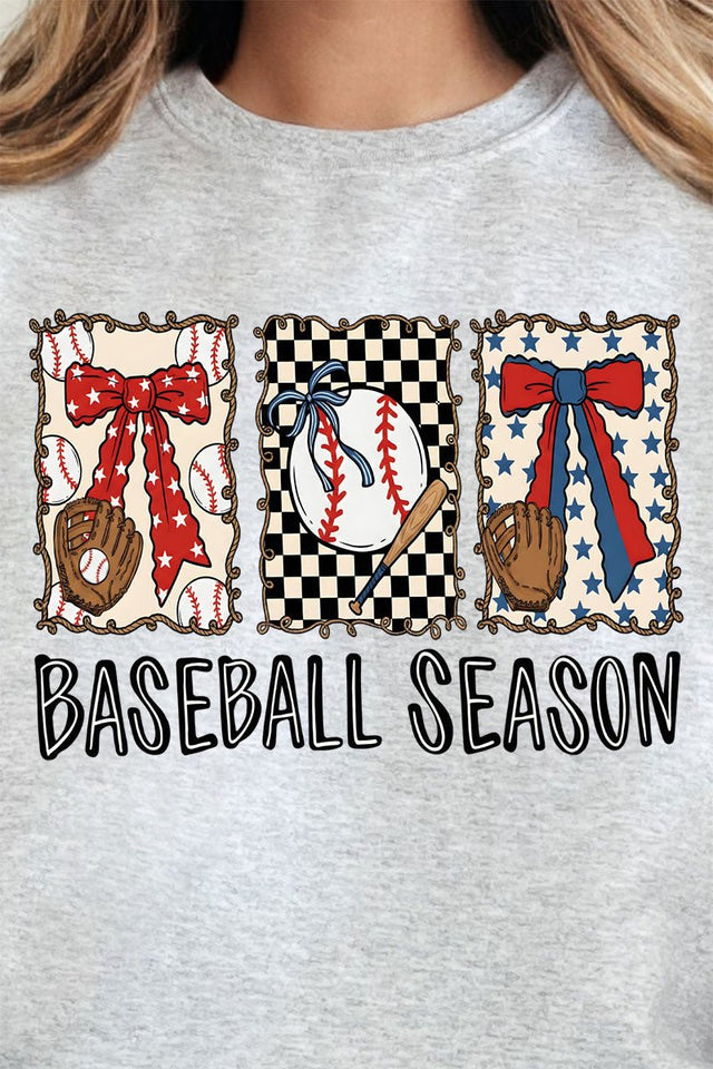 Baseball Season Ribbon Ready To Press DTF Transfer - Wholesale Accessory Market