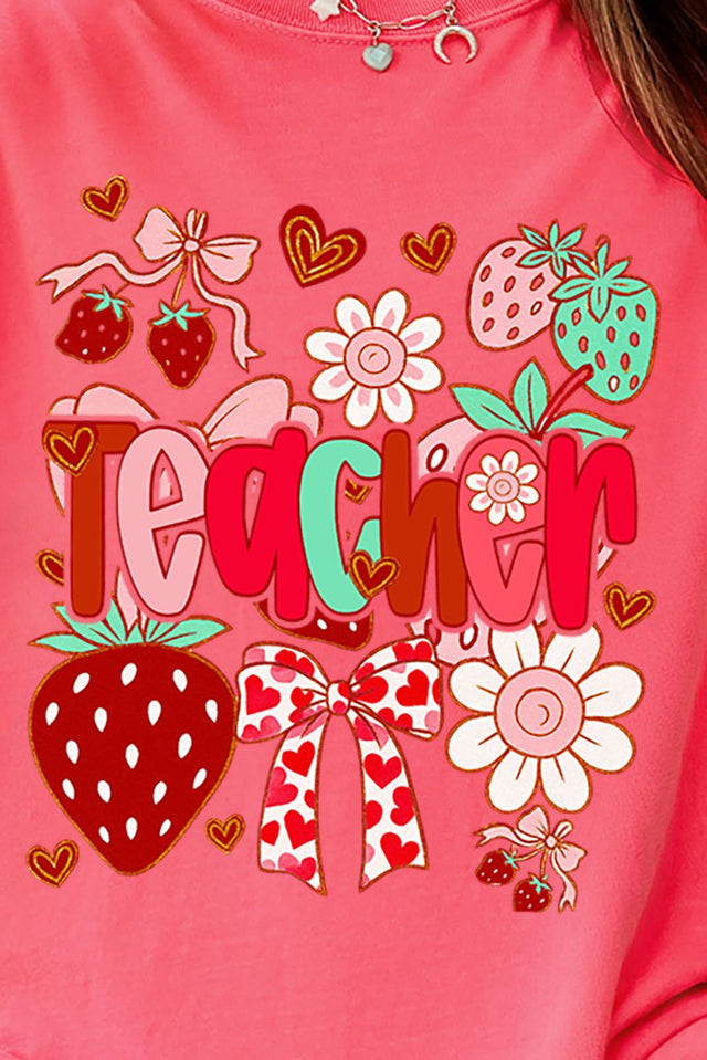 Berry Sweet Teacher Ready To Press DTF Transfer - Wholesale Accessory Market