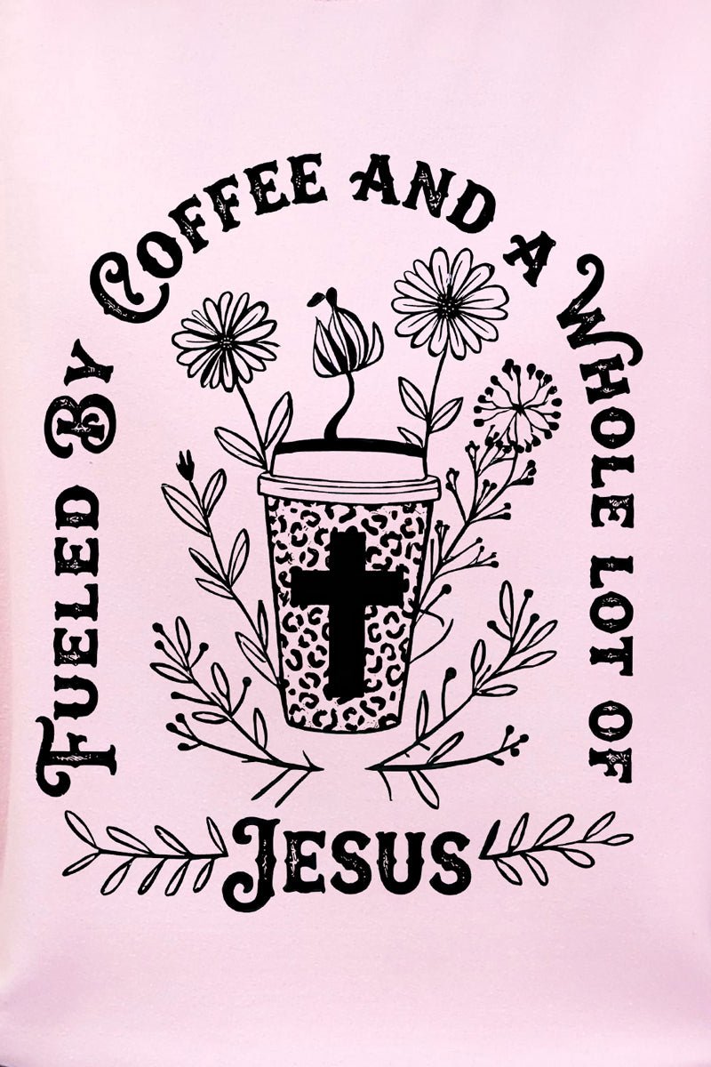 Black Coffee And A Whole Lot Of Jesus Ready To Press DTF Transfer - Wholesale Accessory Market