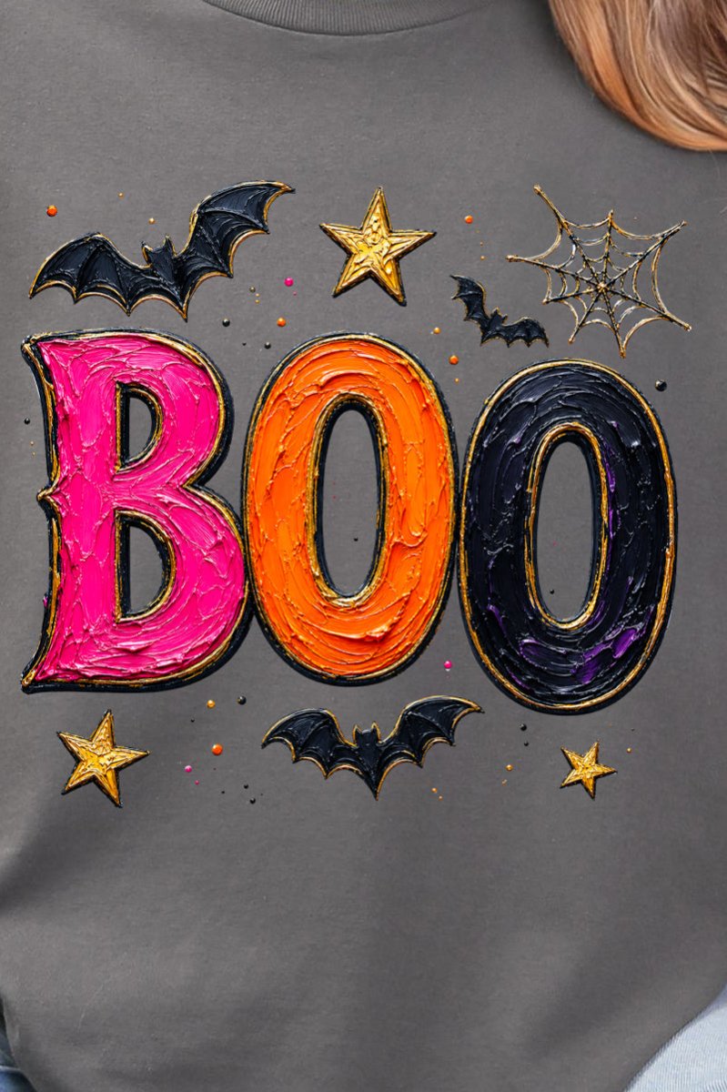 Bold Boo Ready To Press DTF Transfer - Wholesale Accessory Market