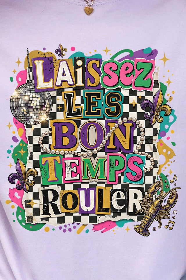 Bold Laissez Les Bon Temps Rouler Ready To Press DTF Transfer - Wholesale Accessory Market