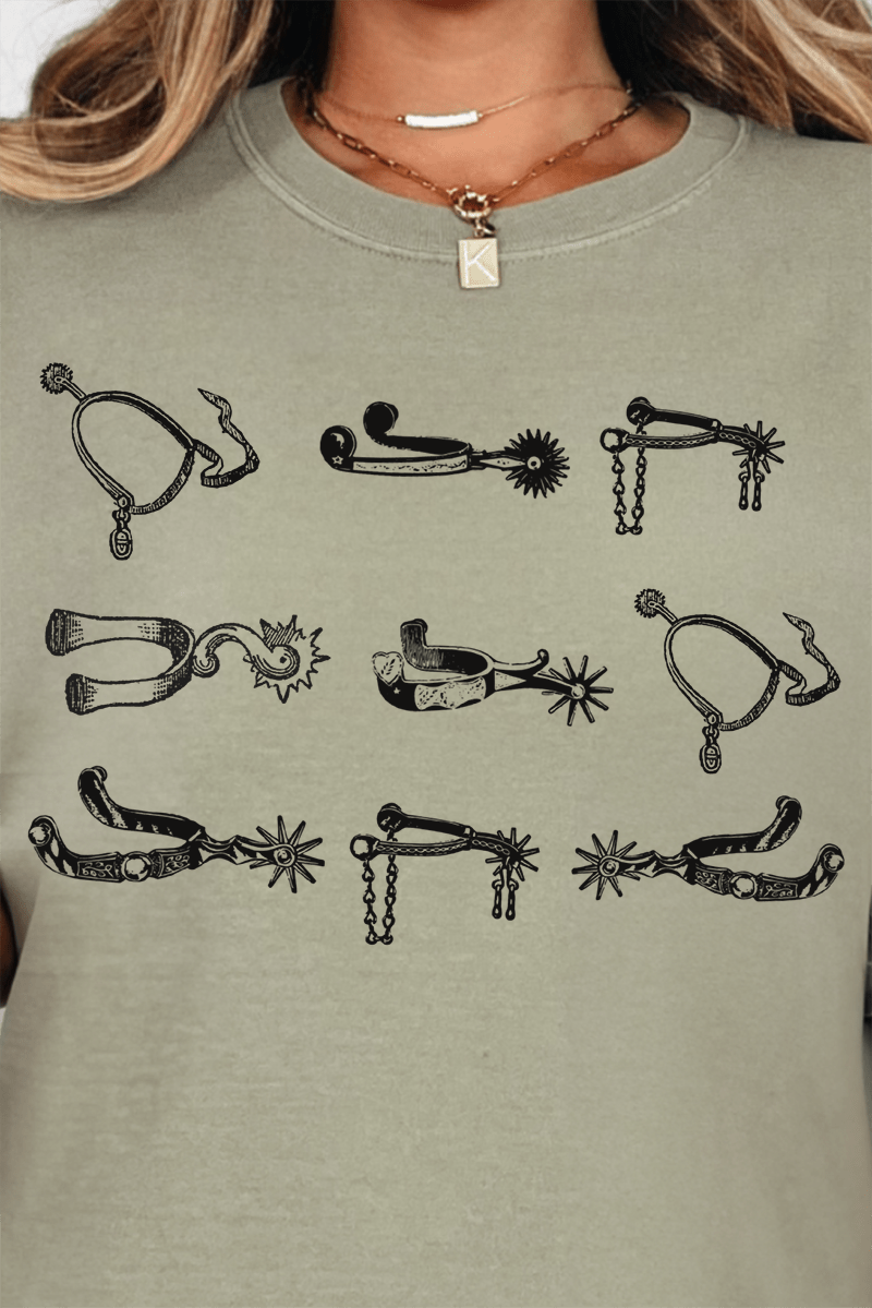 Boot Spurs Ready To Press DTF Transfer - Wholesale Accessory Market