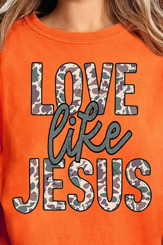Camo Love Like Jesus Ready To Press DTF Transfer - Wholesale Accessory Market
