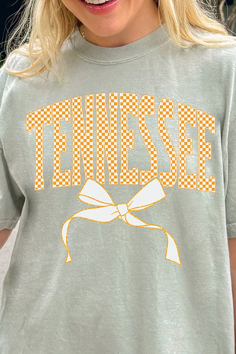 Checkered Coquette Tennessee Ready To Press DTF Transfer - Wholesale Accessory Market