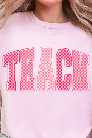 Checkered Teach Ready To Press DTF Transfer - Wholesale Accessory Market