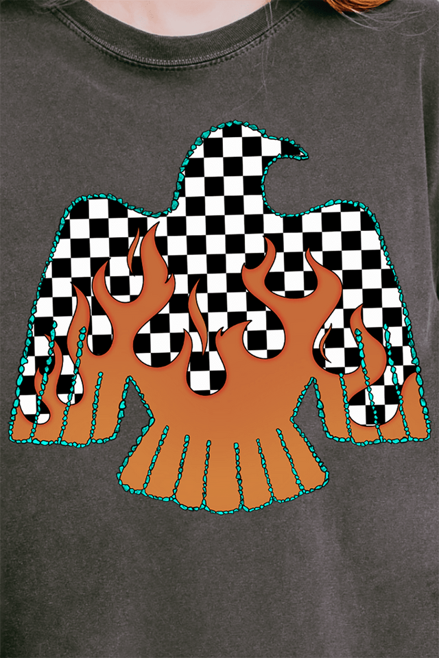 Checkerfire Thunderbird Ready To Press DTF Transfer - Wholesale Accessory Market
