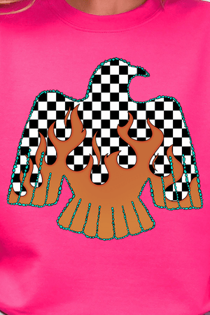 Checkerfire Thunderbird Ready To Press DTF Transfer - Wholesale Accessory Market