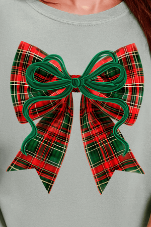 Christmas Plaid Coquette Ready To Press DTF Transfer - Wholesale Accessory Market