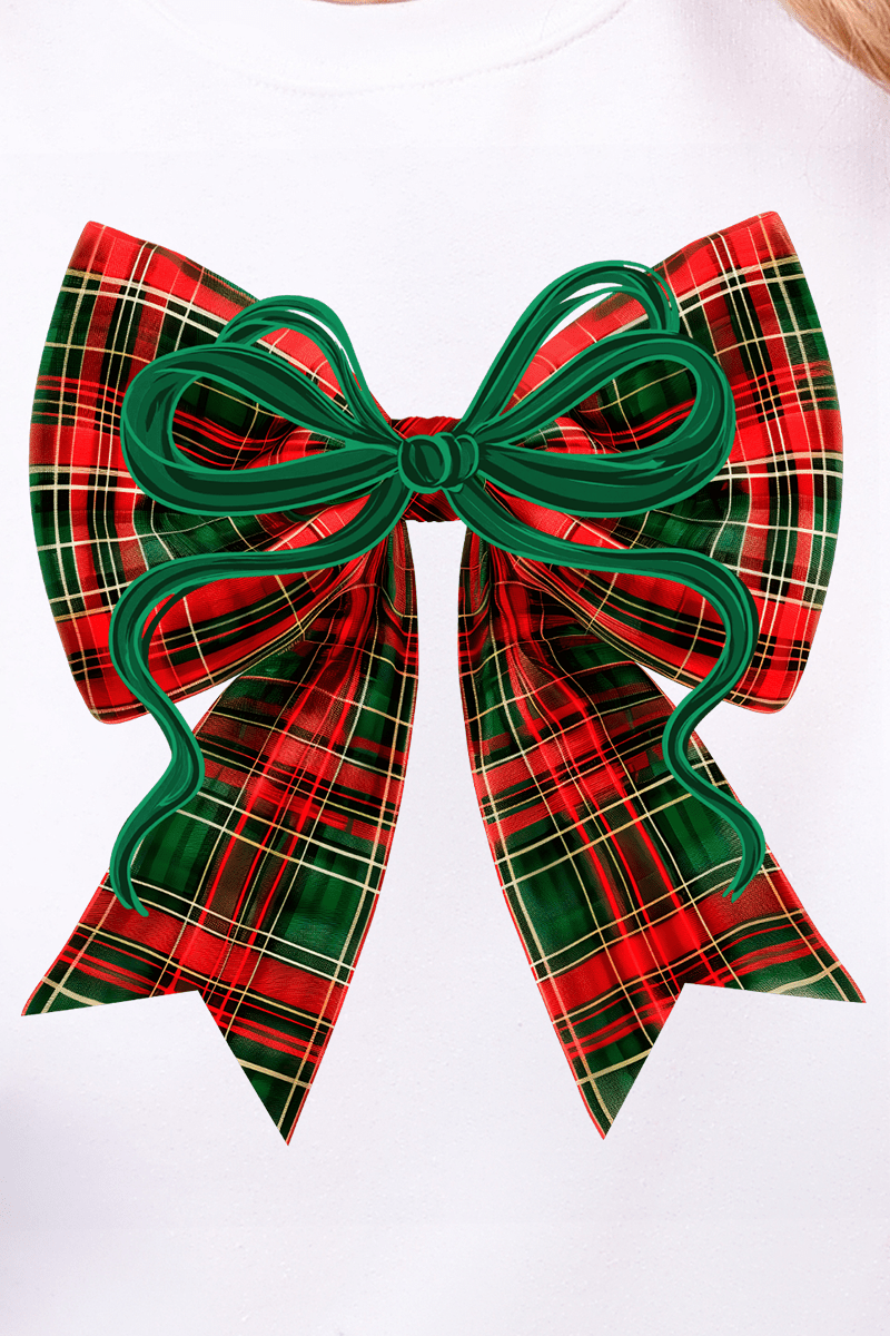Christmas Plaid Coquette Ready To Press DTF Transfer - Wholesale Accessory Market