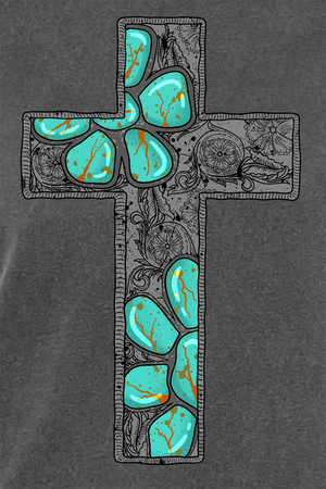 Concho Cross Ready To Press DTF Transfer - Wholesale Accessory Market