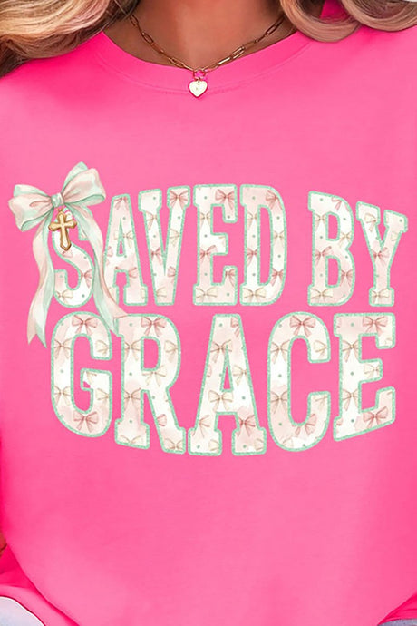 Coquette Cross Saved By Grace Ready To Press DTF Transfer - Wholesale Accessory Market