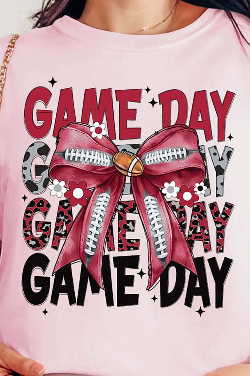 Crimson Stacked Gameday Ready To Press DTF Transfer - Wholesale Accessory Market