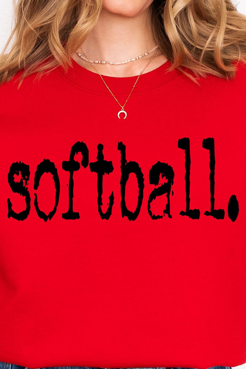 Distressed Softball. Ready To Press DTF Transfer - Wholesale Accessory Market