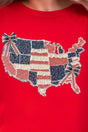 Faux Patchwork USA Map Ready To Press DTF Transfer - Wholesale Accessory Market