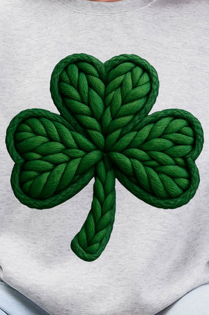 Faux Yarn Clover Ready To Press DTF Transfer - Wholesale Accessory Market