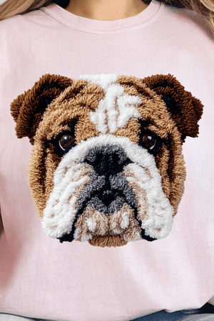 Faux Yarn English Bulldog Ready To Press DTF Transfer - Wholesale Accessory Market