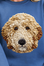 Faux Yarn Goldendoodle Ready To Press DTF Transfer - Wholesale Accessory Market