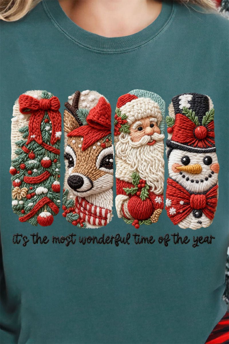 Faux Yarn Most Wonderful Time Ready To Press DTF Transfer - Wholesale Accessory Market