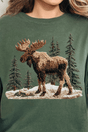 Faux Yarn Winter Moose Ready To Press DTF Transfer - Wholesale Accessory Market