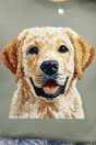 Faux Yarn Yellow Labrador Retriever Ready To Press DTF Transfer - Wholesale Accessory Market