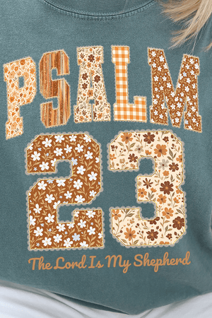 Floral Psalm 23 Ready To Press DTF Transfer - Wholesale Accessory Market