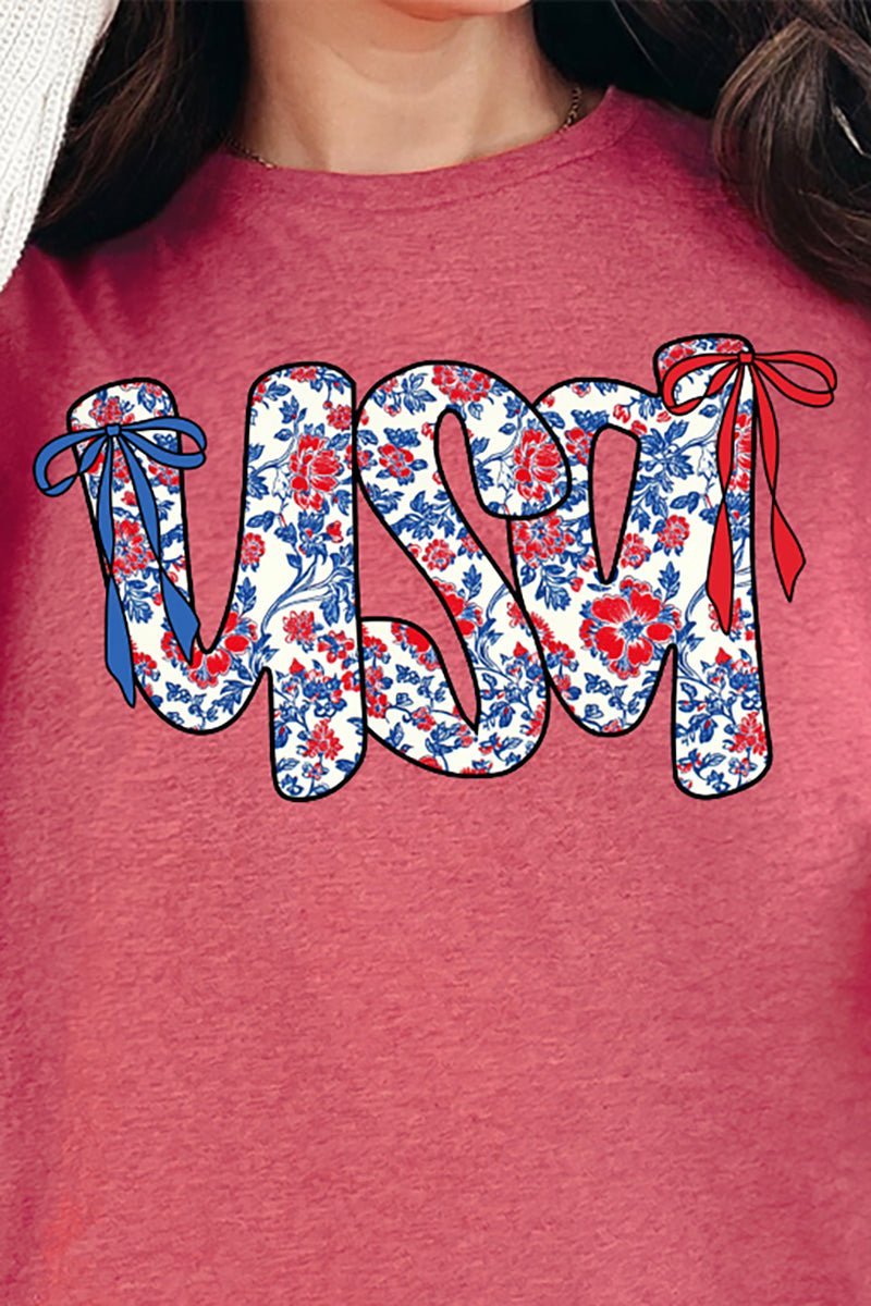 Floral USA Ready To Press DTF Transfer - Wholesale Accessory Market