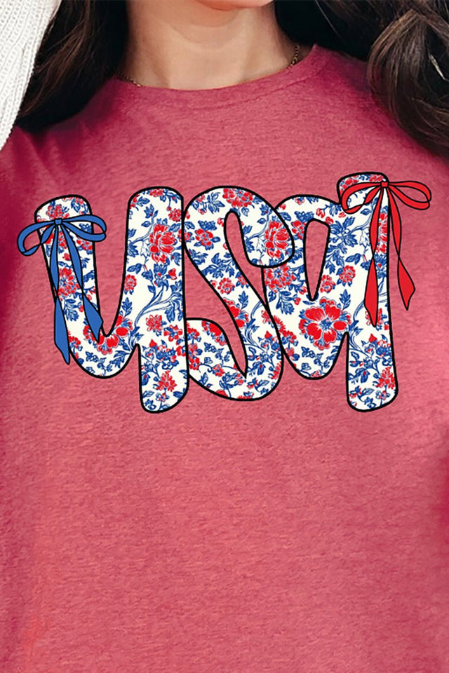 Floral USA Ready To Press DTF Transfer - Wholesale Accessory Market