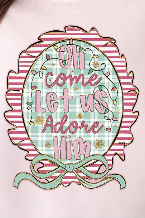 Framed Oh Come Let Us Ready To Press DTF Transfer - Wholesale Accessory Market