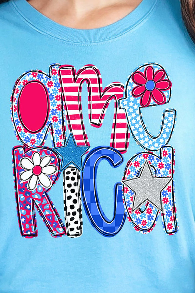 Funky Letters America Ready To Press DTF Transfer - Wholesale Accessory Market