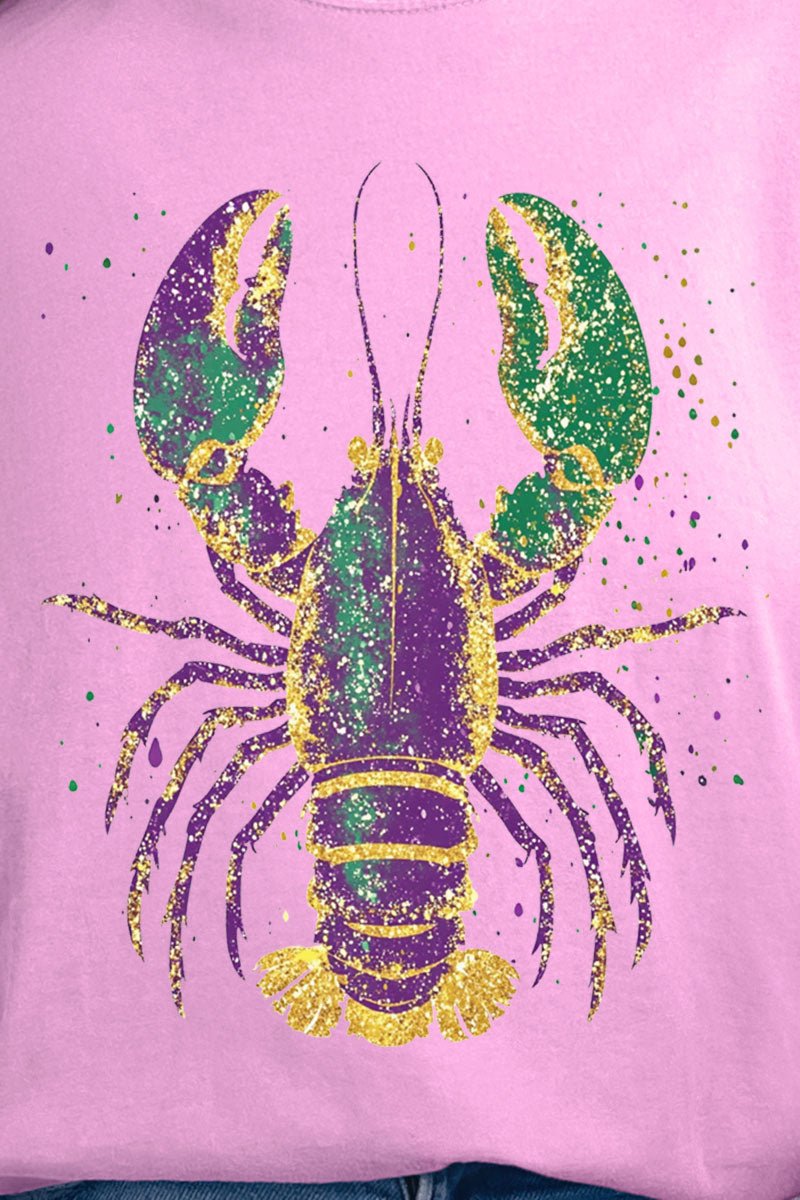 Glitzy Gras Crawfish Ready To Press DTF Transfer - Wholesale Accessory Market
