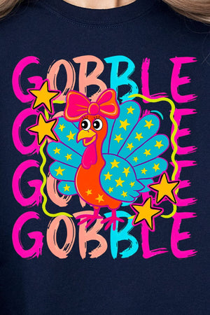 Gobble Doodle Turkey Ready To Press DTF Transfer - Wholesale Accessory Market