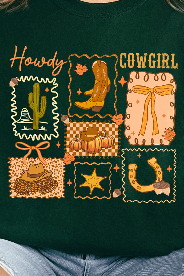 Howdy Fall, Cowgirl Ready To Press DTF Transfer - Wholesale Accessory Market