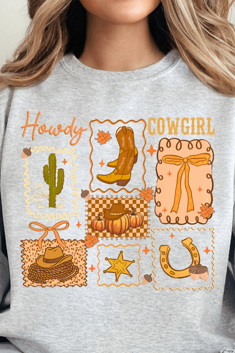 Howdy Fall, Cowgirl Ready To Press DTF Transfer - Wholesale Accessory Market