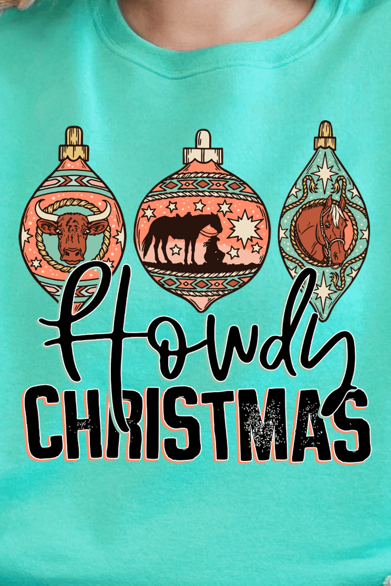 Howdy Horse Christmas Ready To Press DTF Transfer - Wholesale Accessory Market