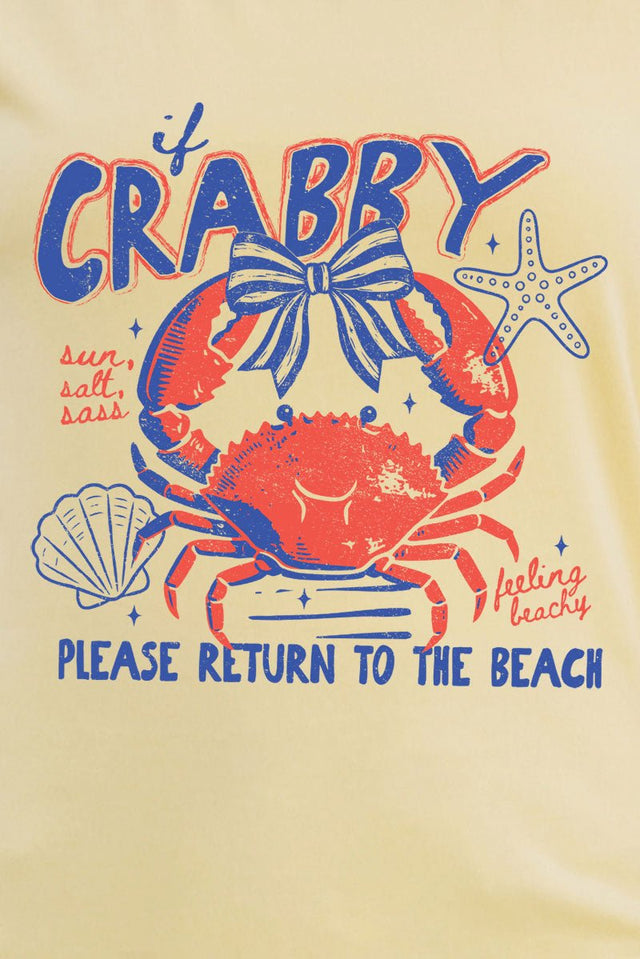 If Crabby Please Return To The Beach Ready To Press DTF Transfer - Wholesale Accessory Market