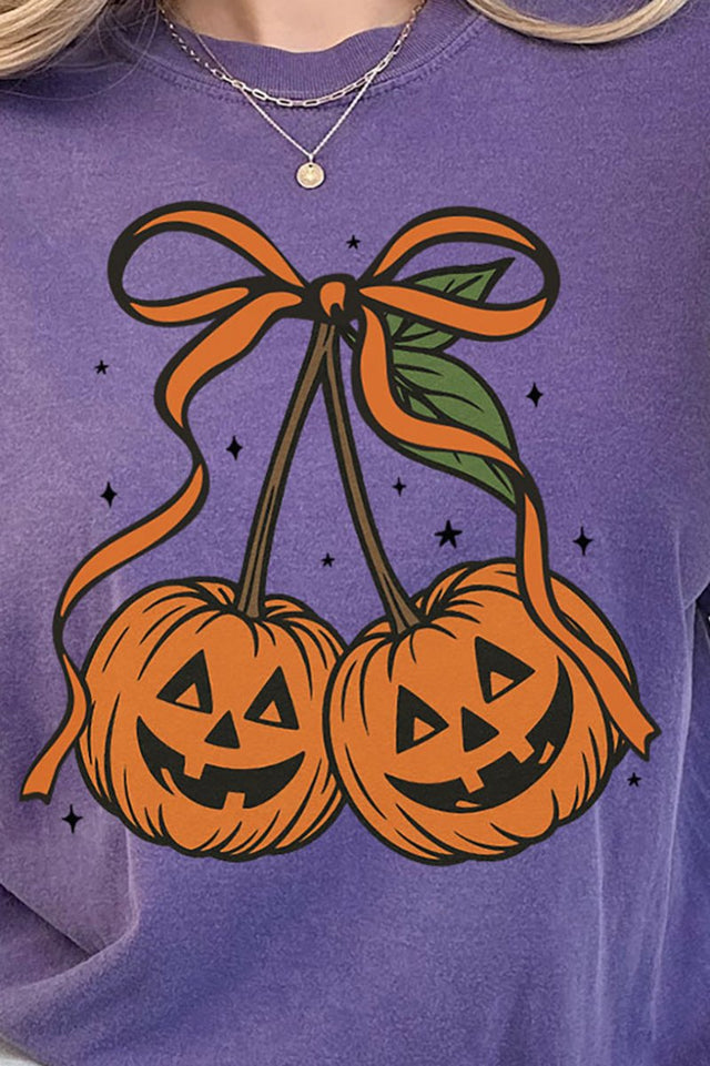 Jack - O' - Lantern Cherries Ready To Press DTF Transfer - Wholesale Accessory Market