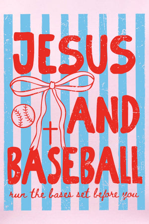 Jesus And Baseball Ready To Press DTF Transfer - Wholesale Accessory Market