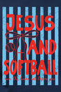 Jesus And Softball Ready To Press DTF Transfer - Wholesale Accessory Market