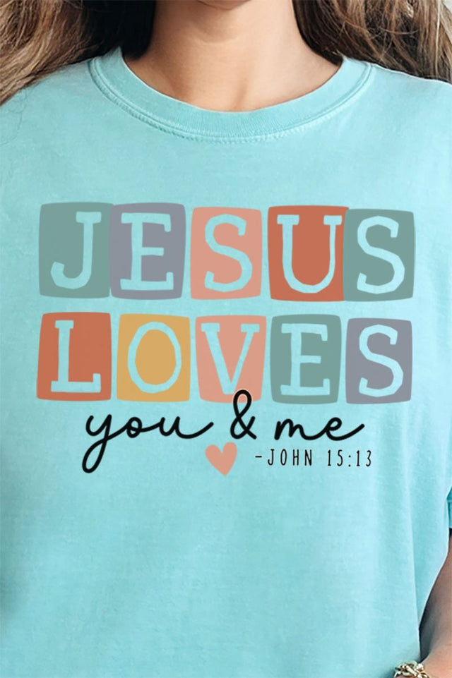 Jesus Loves You & Me Ready To Press DTF Transfer - Wholesale Accessory Market