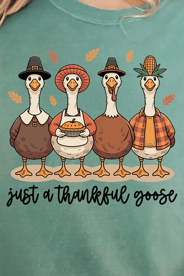 Just A Thankful Goose Ready To Press DTF Transfer - Wholesale Accessory Market