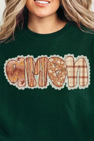 Lace Autumn Amen Ready To Press DTF Transfer - Wholesale Accessory Market